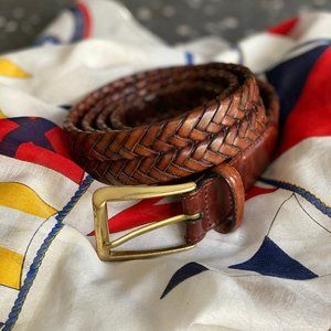 Lands' End / Leather Braid Belt